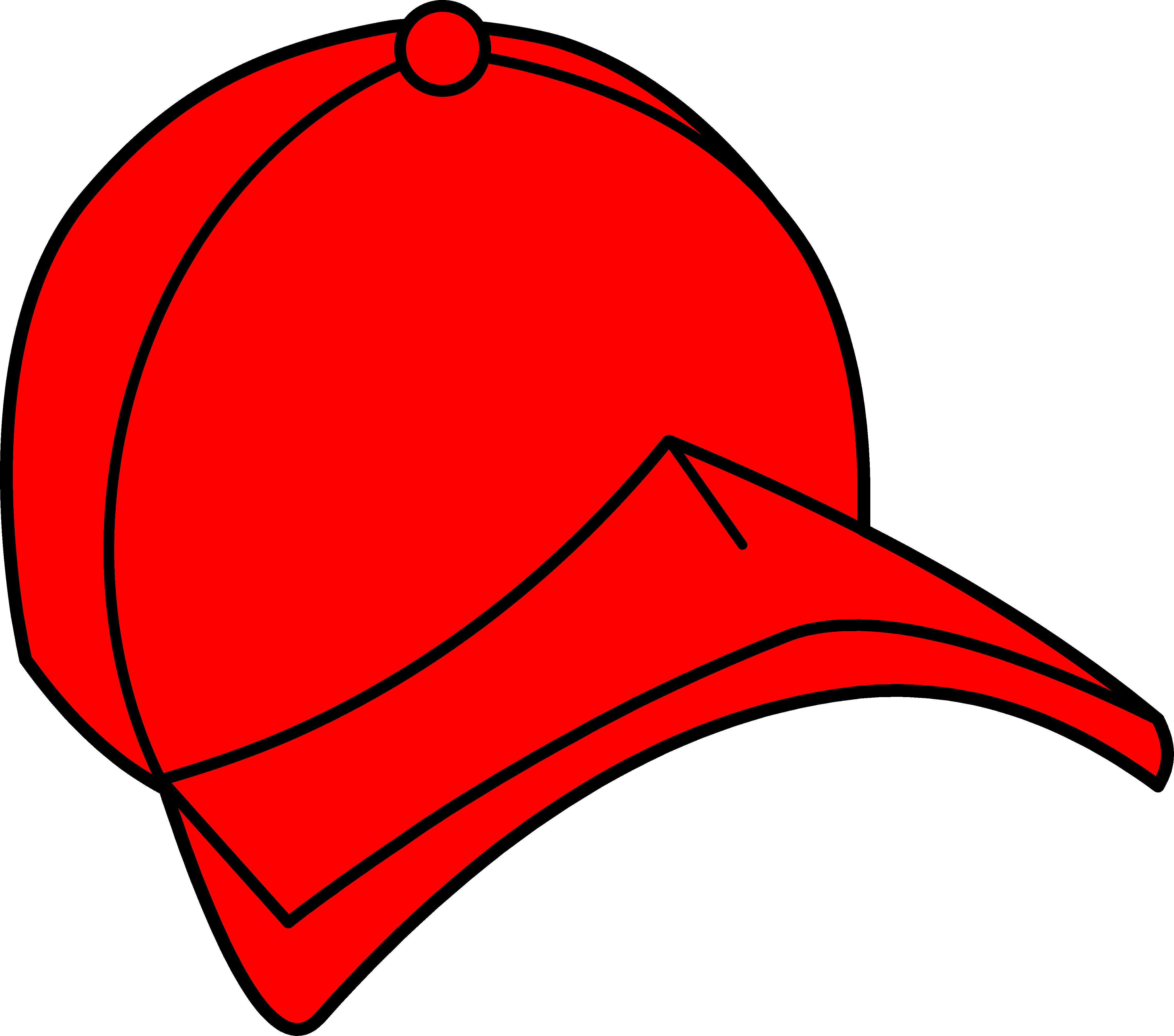 4554x4020 Red Baseball Cap Clipart