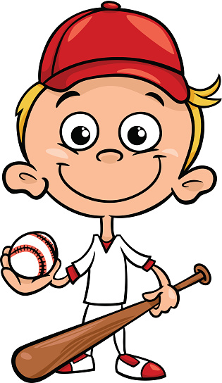 315x544 Playing Baseball Clipart
