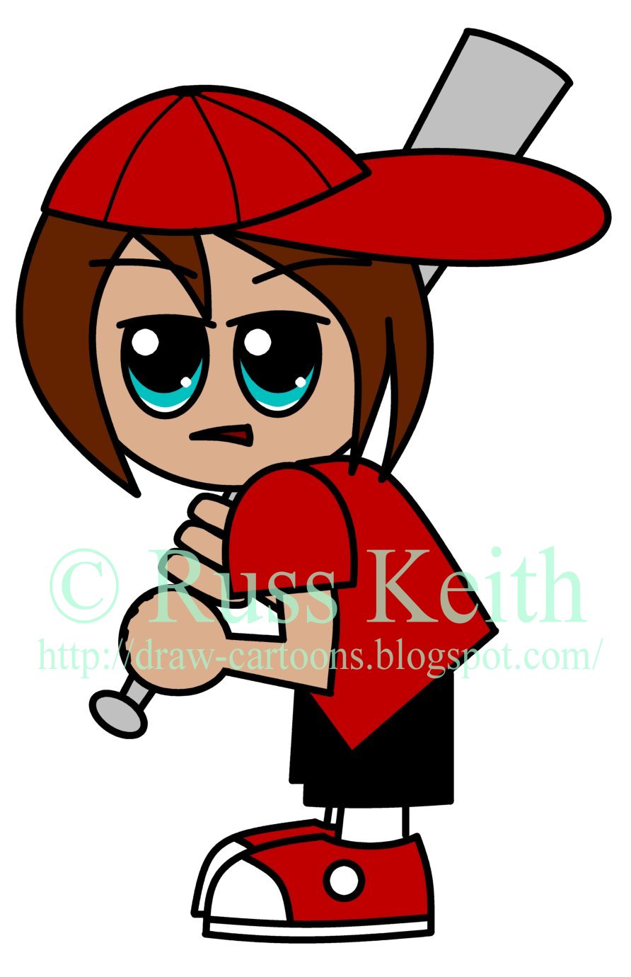 892x1380 How To Draw Cartoons Chibi Baseball Player