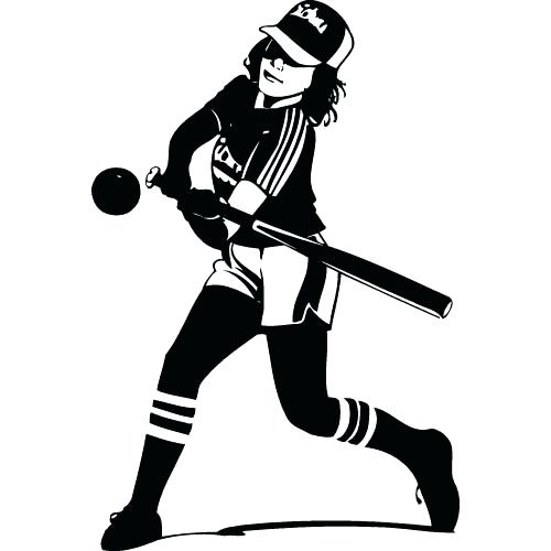 500x500 Clipart Softball Softball Catcher Coloring Pages Sports Coloring