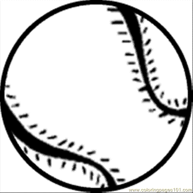 650x650 Printable Baseball Clipart