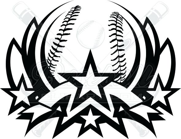 590x455 Baseball Clipart Black White Baseball Girl Playing Baseball