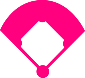 298x273 Baseball Field Pink Clip Art