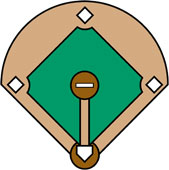 169x170 Baseball Diamond Clip Art