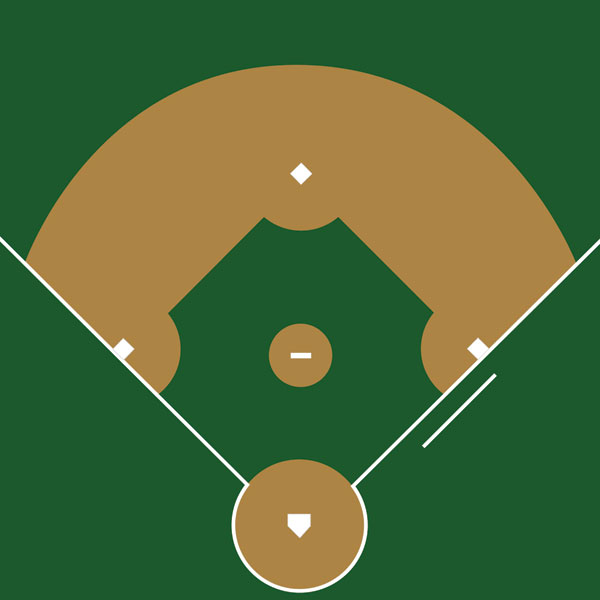 600x600 Baseball Diamond Graphic Collection