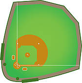 168x170 Baseball Field Clip Art
