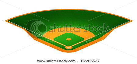 450x210 Art Picture Of A Baseball Field In This Stock Photo