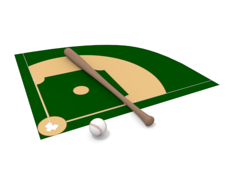 500x350 Baseball Field Clip Art 5
