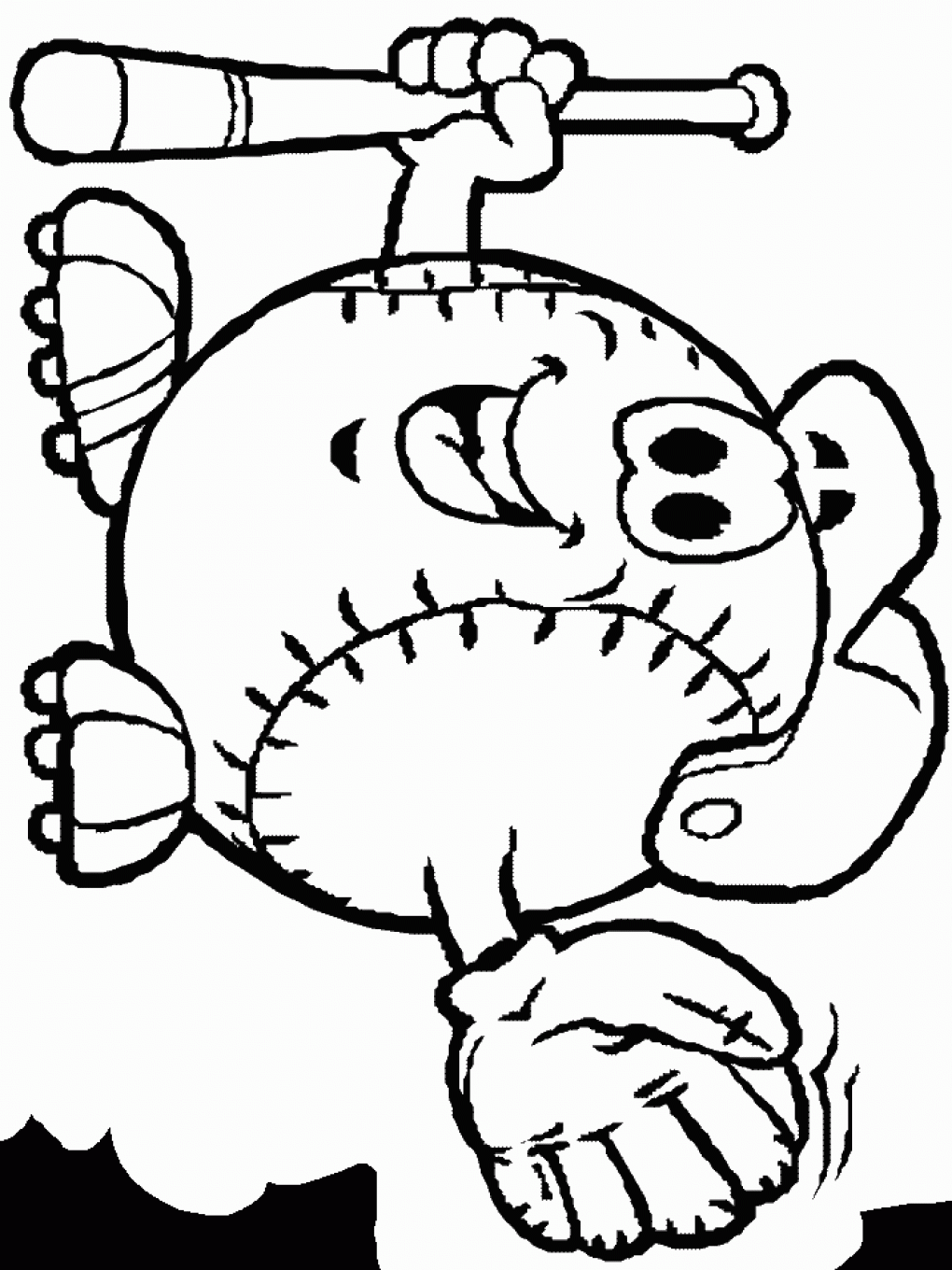 1020x1360 Baseball Stadium Coloring Pages