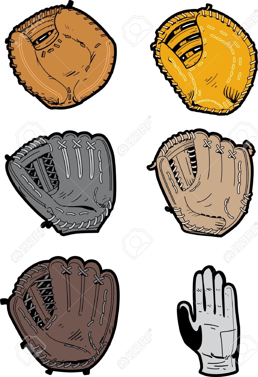 891x1300 Glove Clipart Baseball Equipment
