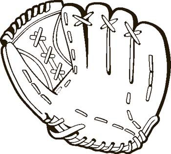 350x314 Baseball Glove Clip Art Black And White 101 Clip Art