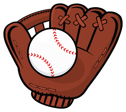441x391 Cartoon Baseball Glove Clipart