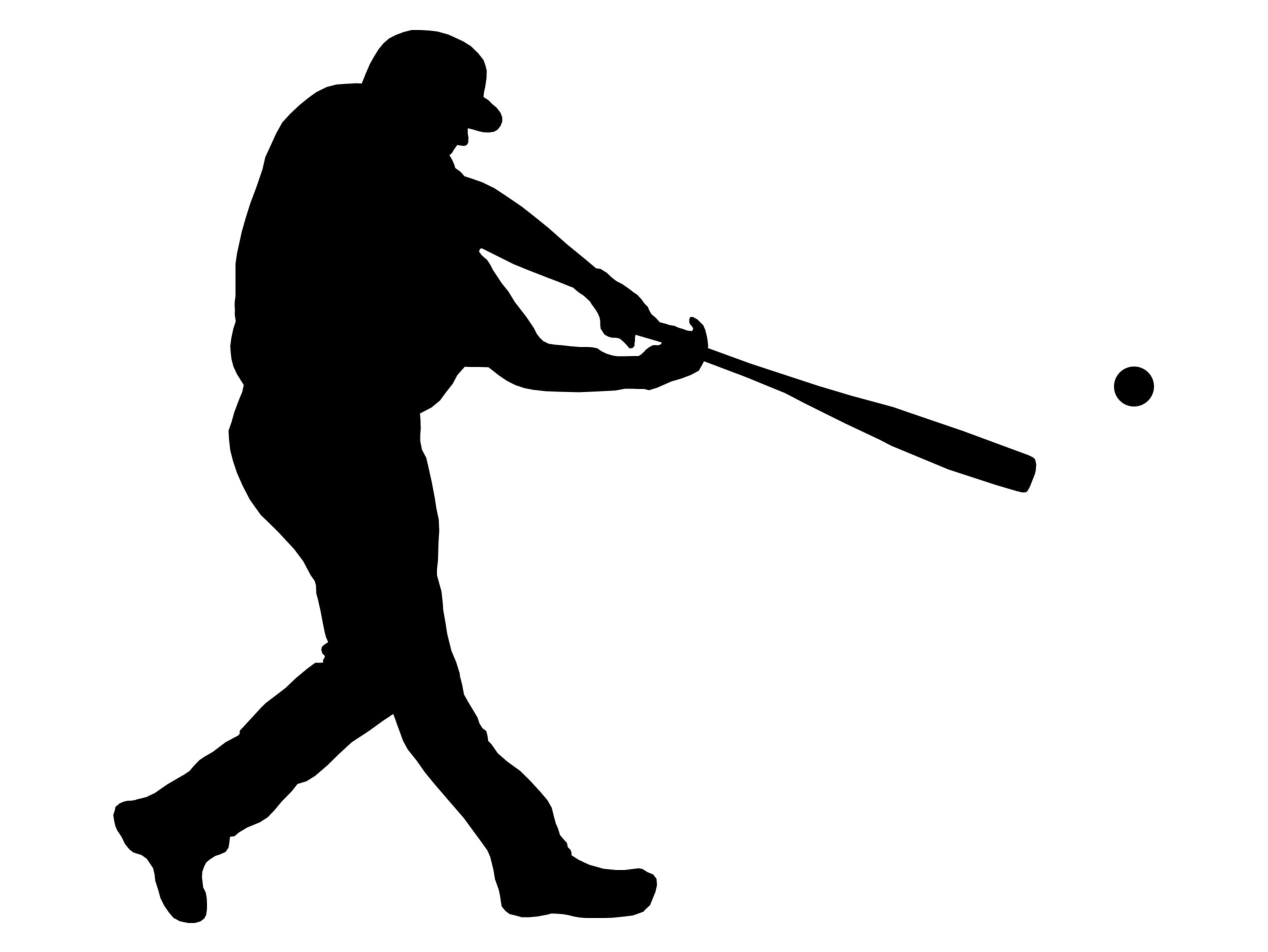2536x1904 Best Hd Baseball Silhouette Clip Art Vector Library Free Vector