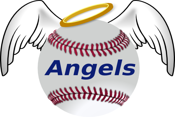600x400 Angel Baseball Clip Art