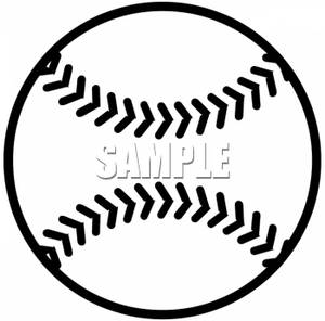 300x296 Clip Art Of An Outlined Baseball
