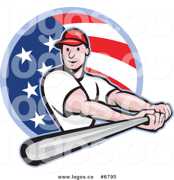 600x620 Royalty Free Clip Art Vector Logo Of A Baseball Player Batting