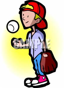 217x300 Boy With A Baseball And Mitt