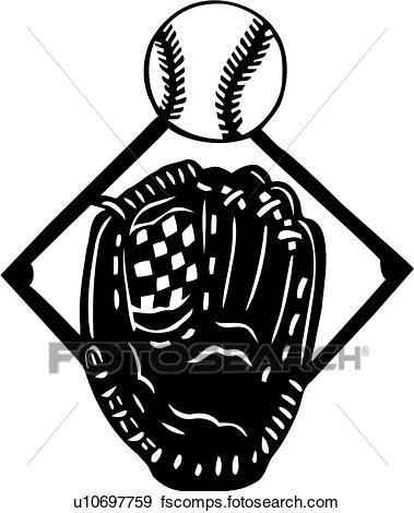 379x470 Clip Art Of , Ball, Baseball, Equipment, Mitt, Sport, U10697759