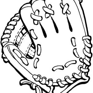 300x300 Baseball Glove Outline Clip Art