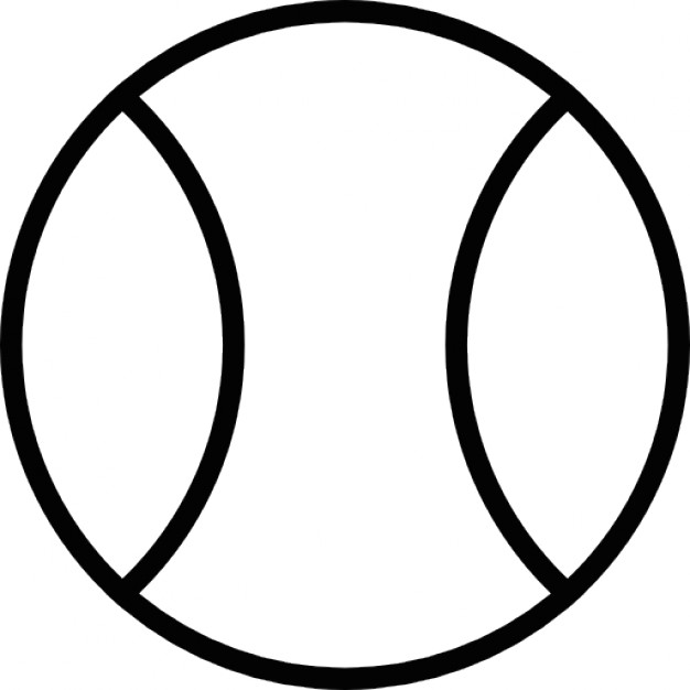 626x626 Baseball Outline Icons Free Download
