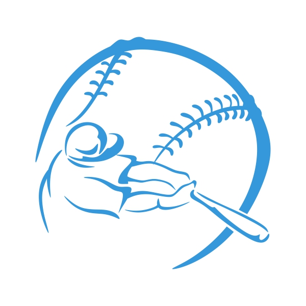 600x600 Baseball Outline Cuttable Design