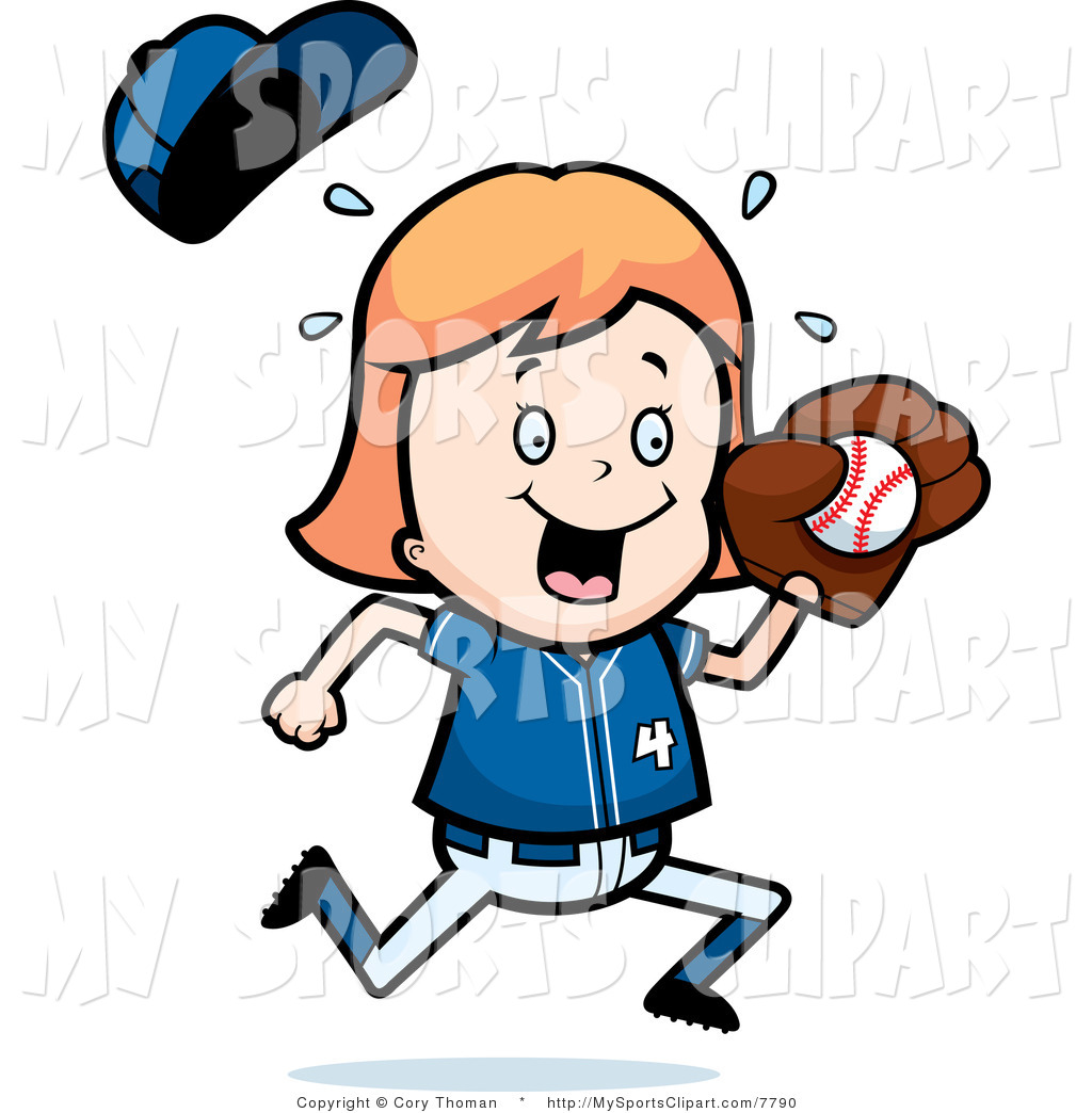 1024x1044 Girl Baseball Player Clipart
