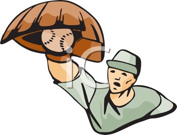 350x268 Baseball Player Catching A Ball Overhand