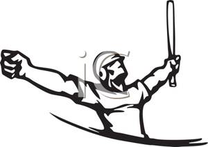 300x213 Baseball Player Celebrating A Win