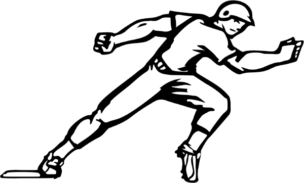 600x362 Baseball Runner Clipart