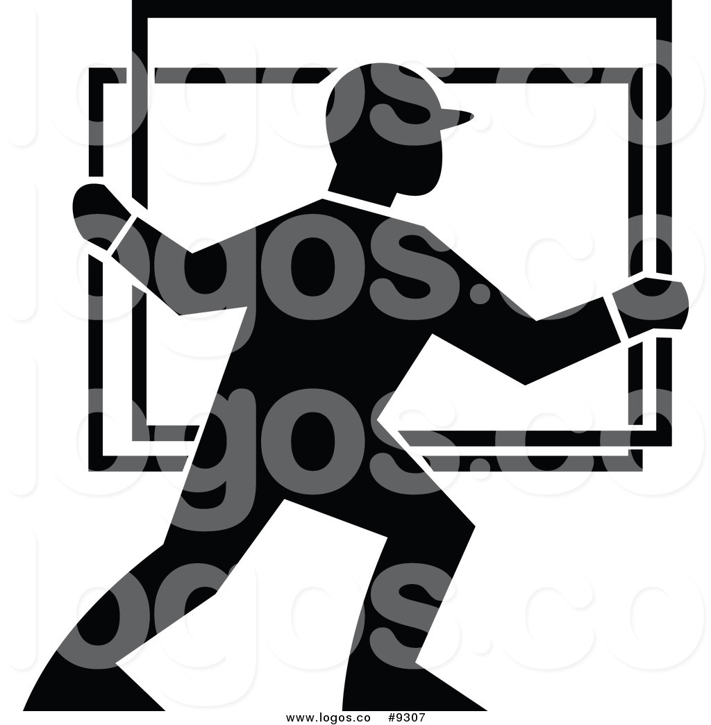 1024x1044 Royalty Free Clip Art Vector Black And White Glass Delivery Worker