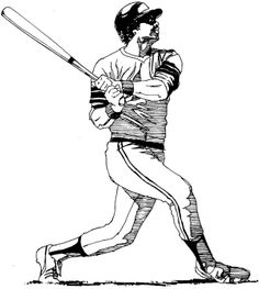 236x263 Sports Clipart Image Of Black White Pitcher Pitching Baseball