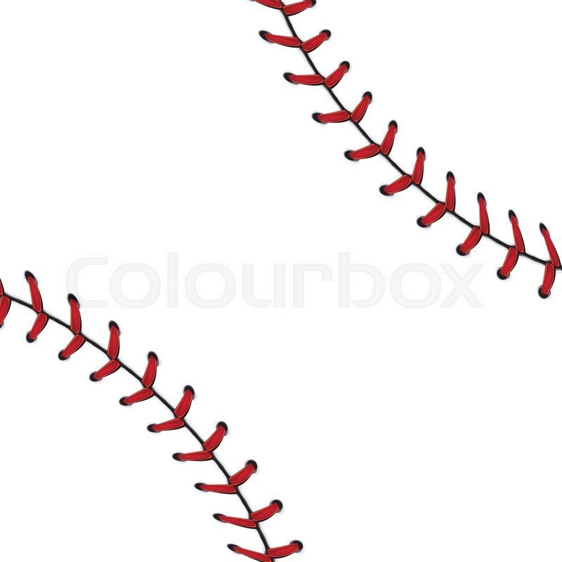 800x800 Baseball Laces Vector