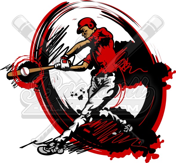 590x545 Baseball Vector Art Clipart Image