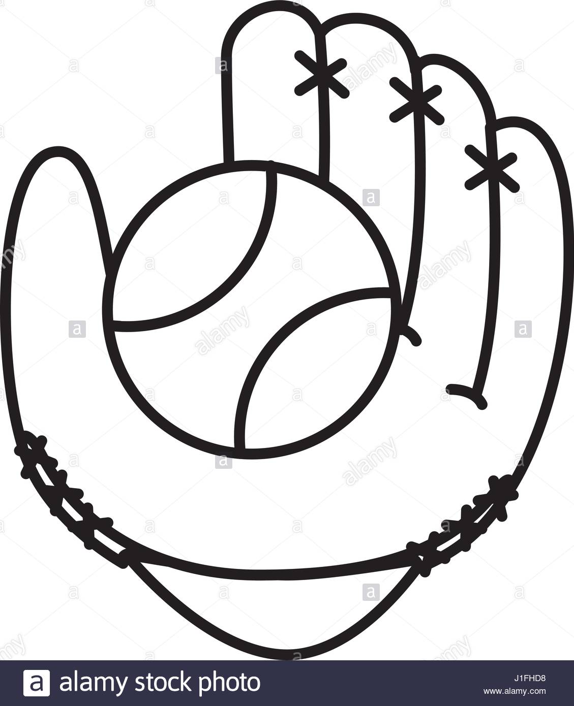 1129x1390 Baseball Glove Equipment Icon Stock Vector Art Amp Illustration