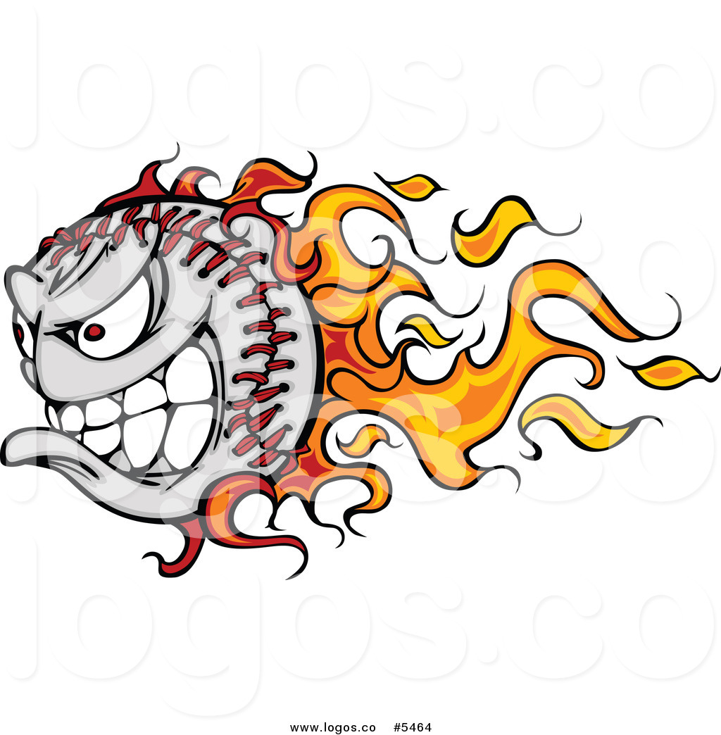 1024x1044 Flaming Baseball Clipart