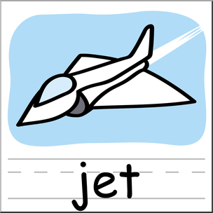 304x304 Clip Art Basic Words Jet Color Labeled I Abcteach