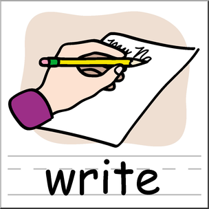 304x304 Clip Art Basic Words Write Color Labeled I Abcteach