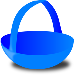 297x300 Blue Basket Clip Art