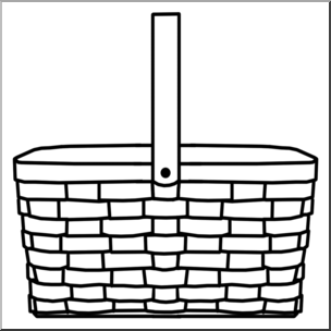304x304 Clip Art Picnic Basket Bampw I Abcteach