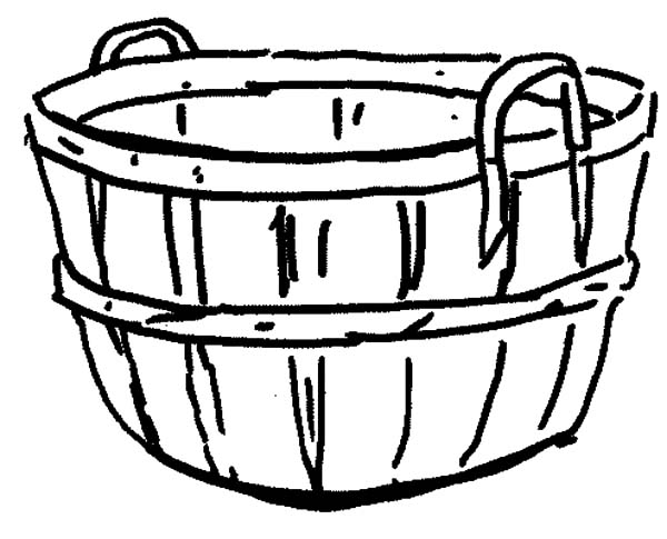 Basket Clipart Black And White