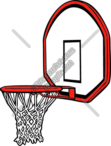 380x500 Clipart Basketball Hoop