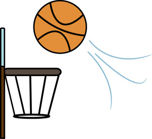 300x274 Basketball Clipart Image