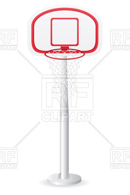 267x400 Basketball Backboard Vector Illustration Isolated On White