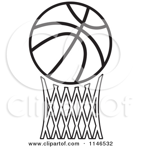 450x470 Black And White Basketball Backboard Clipart