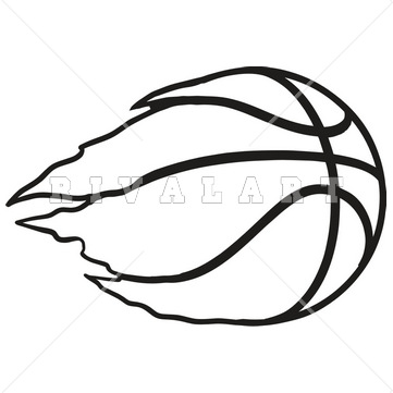 361x361 Basketball Clip Art Black And White Cbws