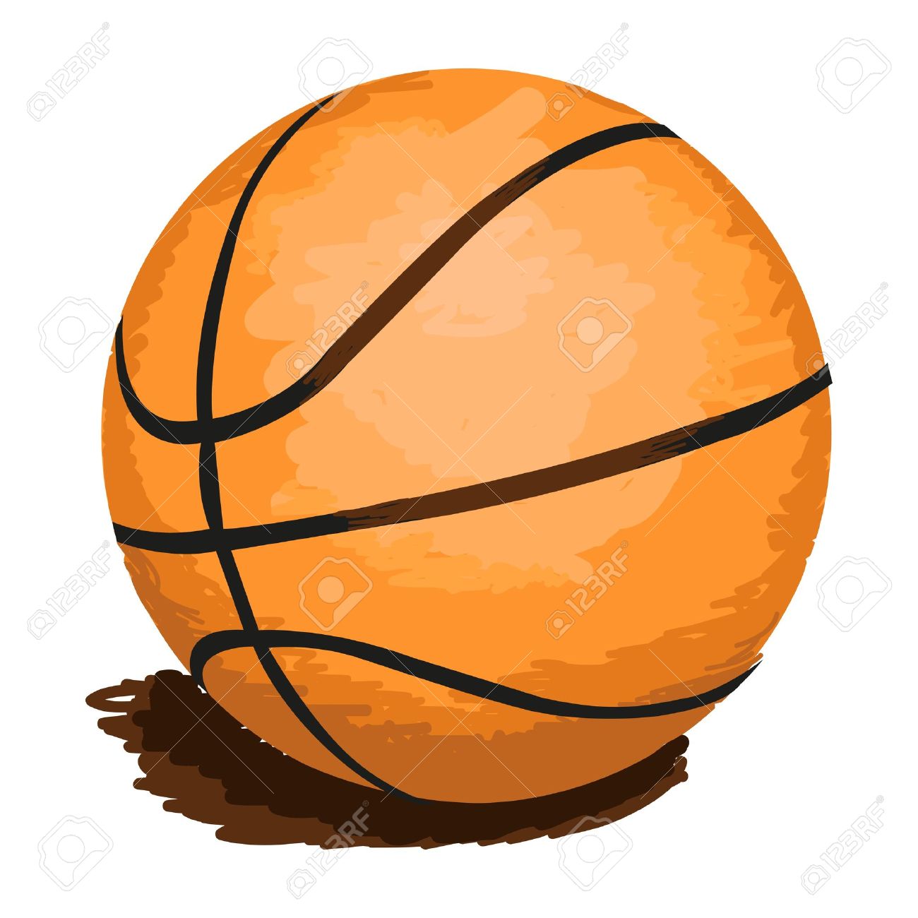 1300x1300 Drawn Ball Basketball