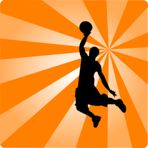 300x300 Basketball Orange Silhouette Clip Art