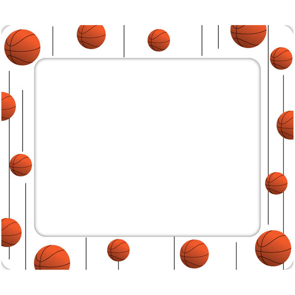600x600 Basketball Border Clip Art