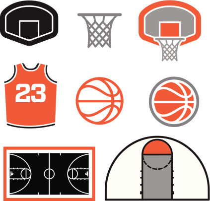 423x405 Ncaa March Madness Clip Art Simple Basketball Vector Elements