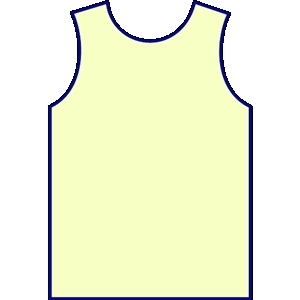 300x300 Blank Green Basketball Jersey Clipart